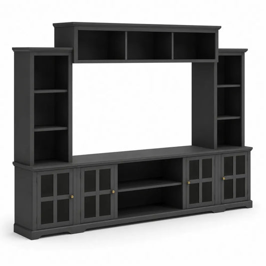 Ensemble de Meuble TV en Bois Noir